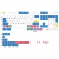 Chalk 104+15 / 37 Cherry Profile Keycap Set Cherry MX PBT Dye-subbed for Mechanical Gaming Keyboard